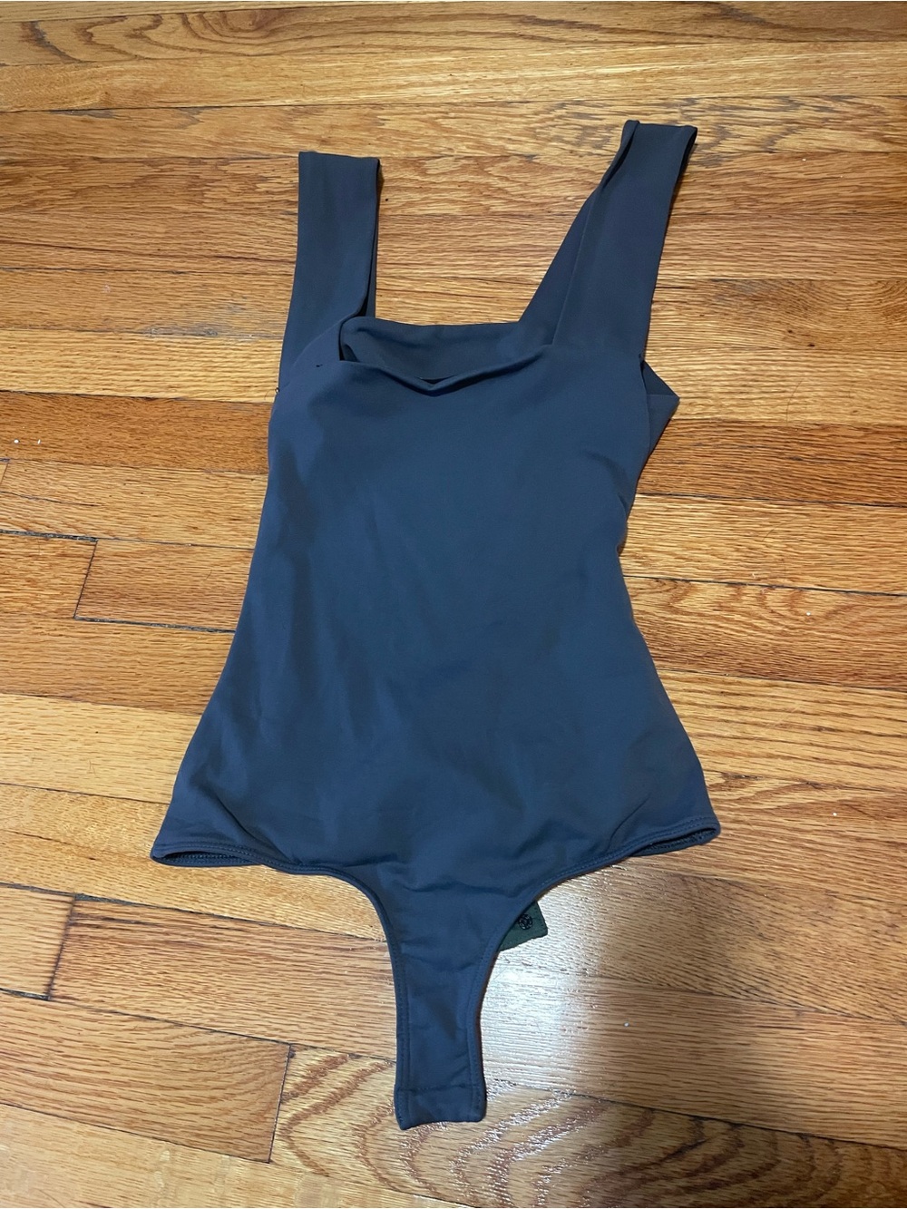 Free People Backless Gray Bodysuit